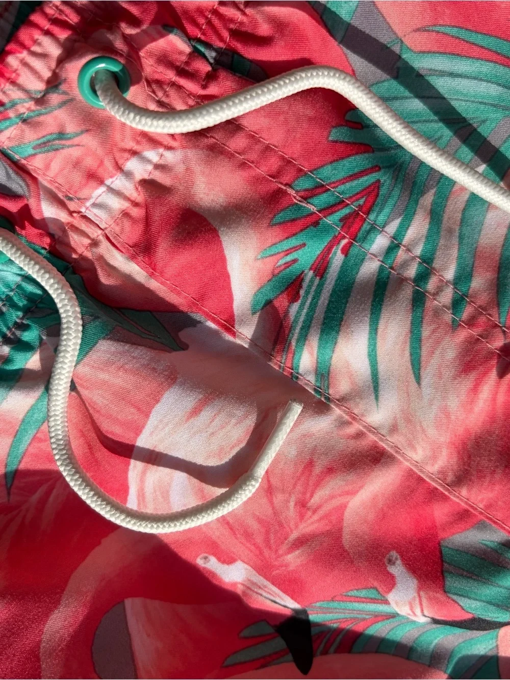 Old Navy Pink Flamingo Print swim Shorts large